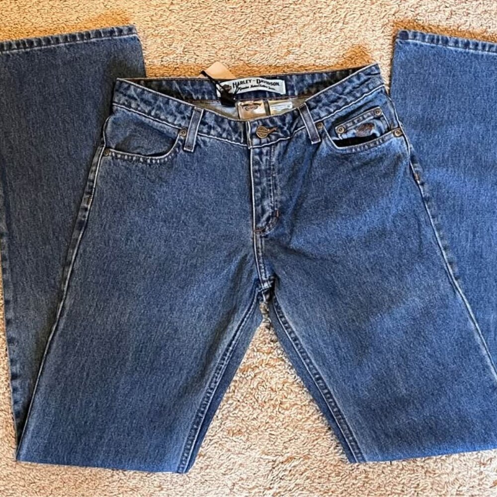 Harley-Davidson Mid-Rise Bootcut Jeans - Women size 2L - Picture 7 of 7
